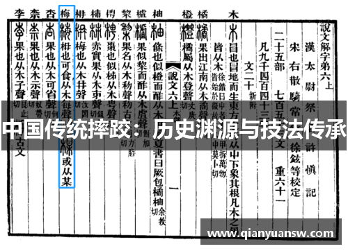 中国传统摔跤:历史渊源与技法传承 中国传统摔跤:历史渊源与技法传承
